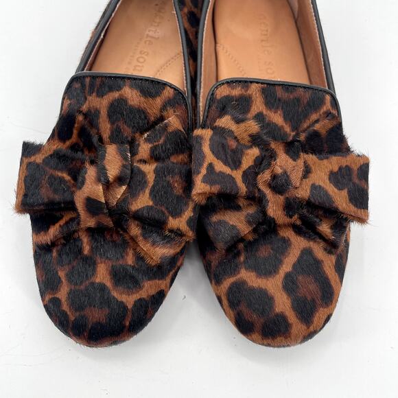 GENTLE SOULS by Kenneth Cole Eugene Ribbon Bow Leopard Loafers // 7 - Picture 3 of 9